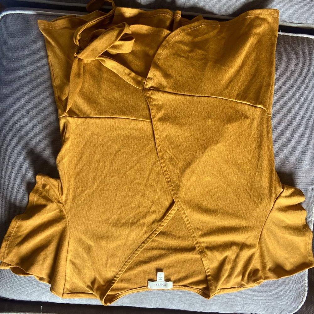 Mustard yellow blouse